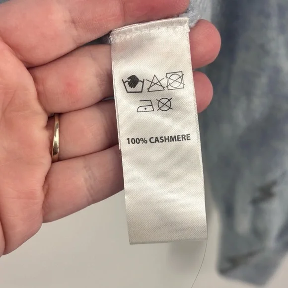 Brodie 100 % cashmere lightning Bolt iridescent jumper sweater Sz S celestial - Picture 7 of 10